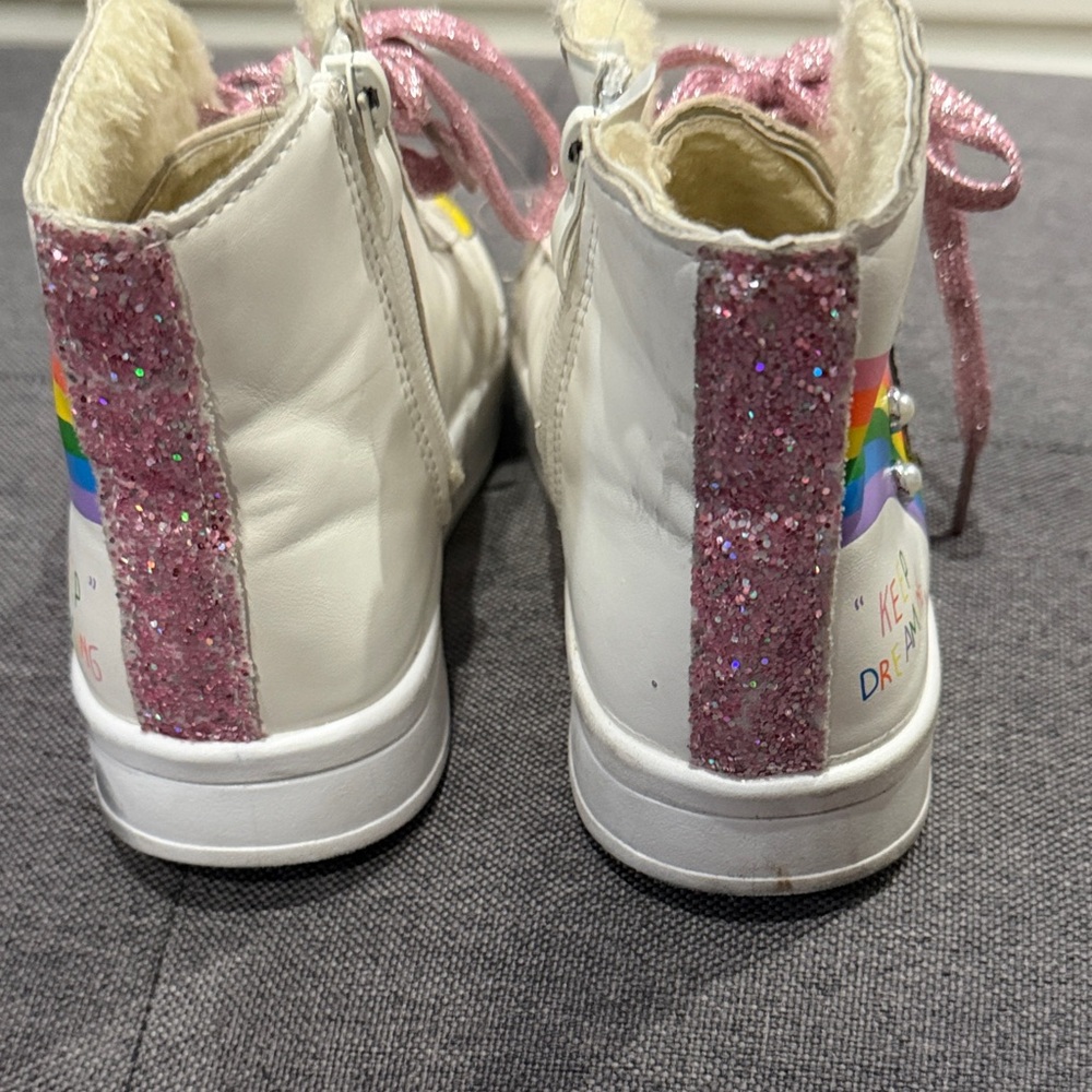 Lola + The Boys high top sparkle sneakers - Picture 5 of 6